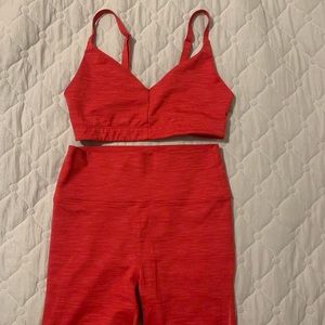 Hot Pink Outdoor Voices Workout Set